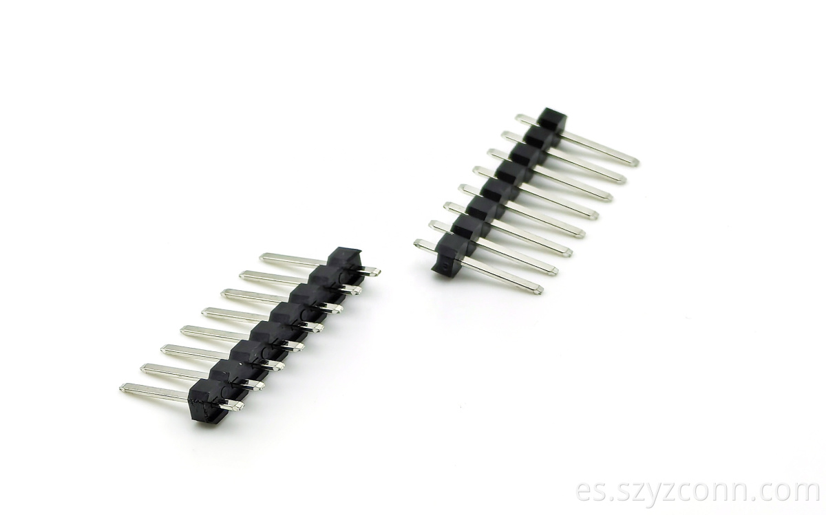 fila automotriz H2.4mm recto 1*8P del conector del jefe del Pin de la echada de 3.5m m sola 3.5mm Pitch Automotive Pin header Connector Single Row Straight H2.4mm 1*8P